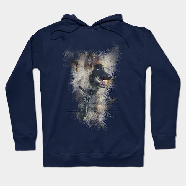 distorted puppy design Hoodie by destination_design